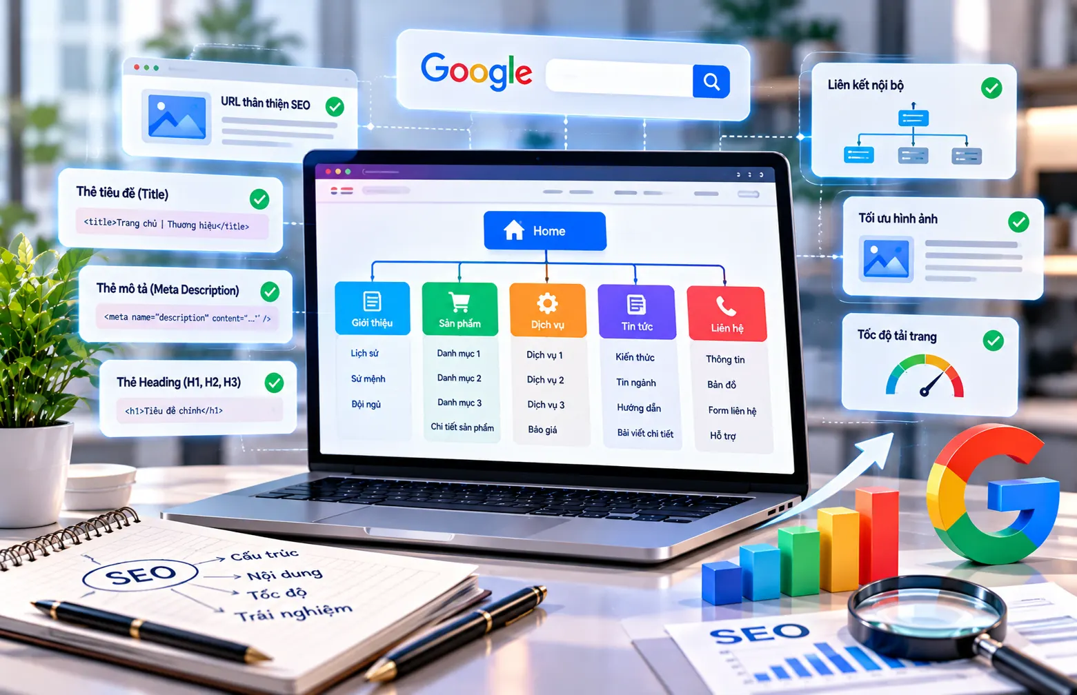 Tìm hiểu Cấu trúc website chuẩn SEO – Hướng dẫn xây dựng website tối ưu cho Google