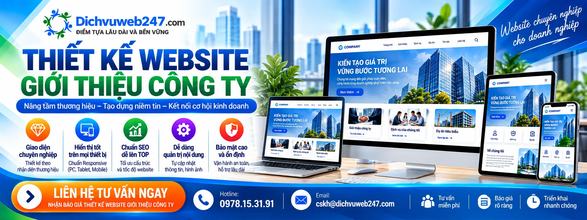 Thiết kế website giới thiệu công ty