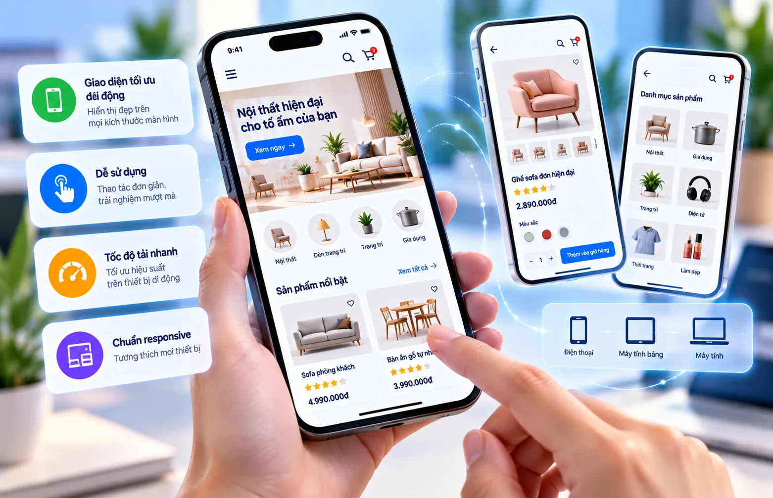 Thiết kế website tối ưu di động: Tìm hiểu giải pháp thiết kế website tối ưu