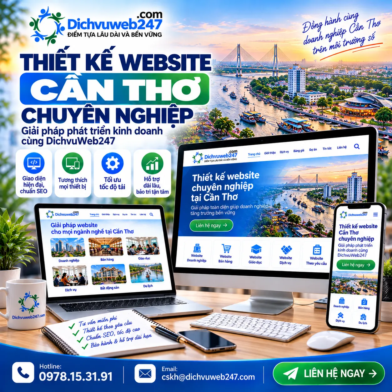 Thiết kế website Cần Thơ chuyên nghiệp – Giải pháp phát triển kinh doanh cùng DichvuWeb247 thiet-ke-website-can-tho