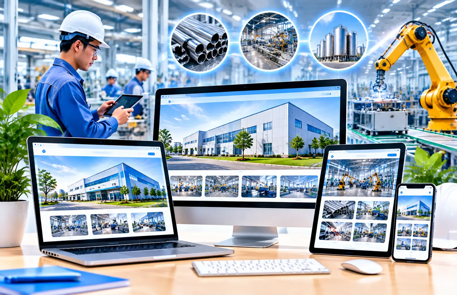 Thiết kế website công ty sản xuất