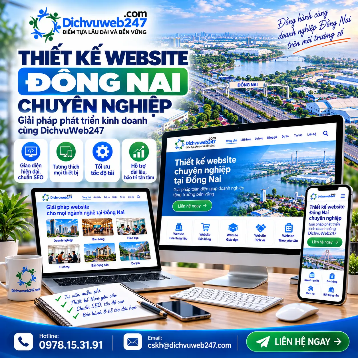 Thiết kế website Đồng Nai chuyên nghiệp – Giải pháp phát triển kinh doanh cùng DichvuWeb247 thiet-ke-website-dong-nai1