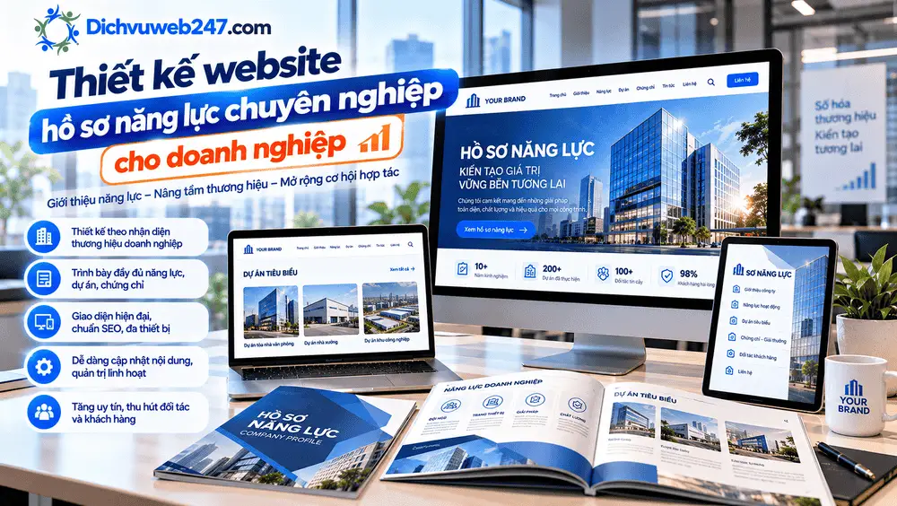 Thiết kế website hồ sơ năng lực