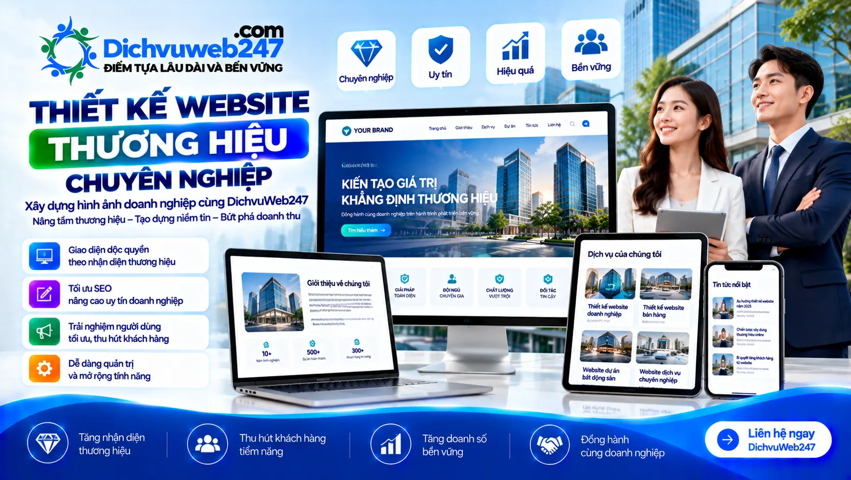 Thiết kế website thương hiệu chuyên nghiệp – Xây dựng hình ảnh doanh nghiệp cùng DichvuWeb247 thiet-ke-website-thuong-hieu