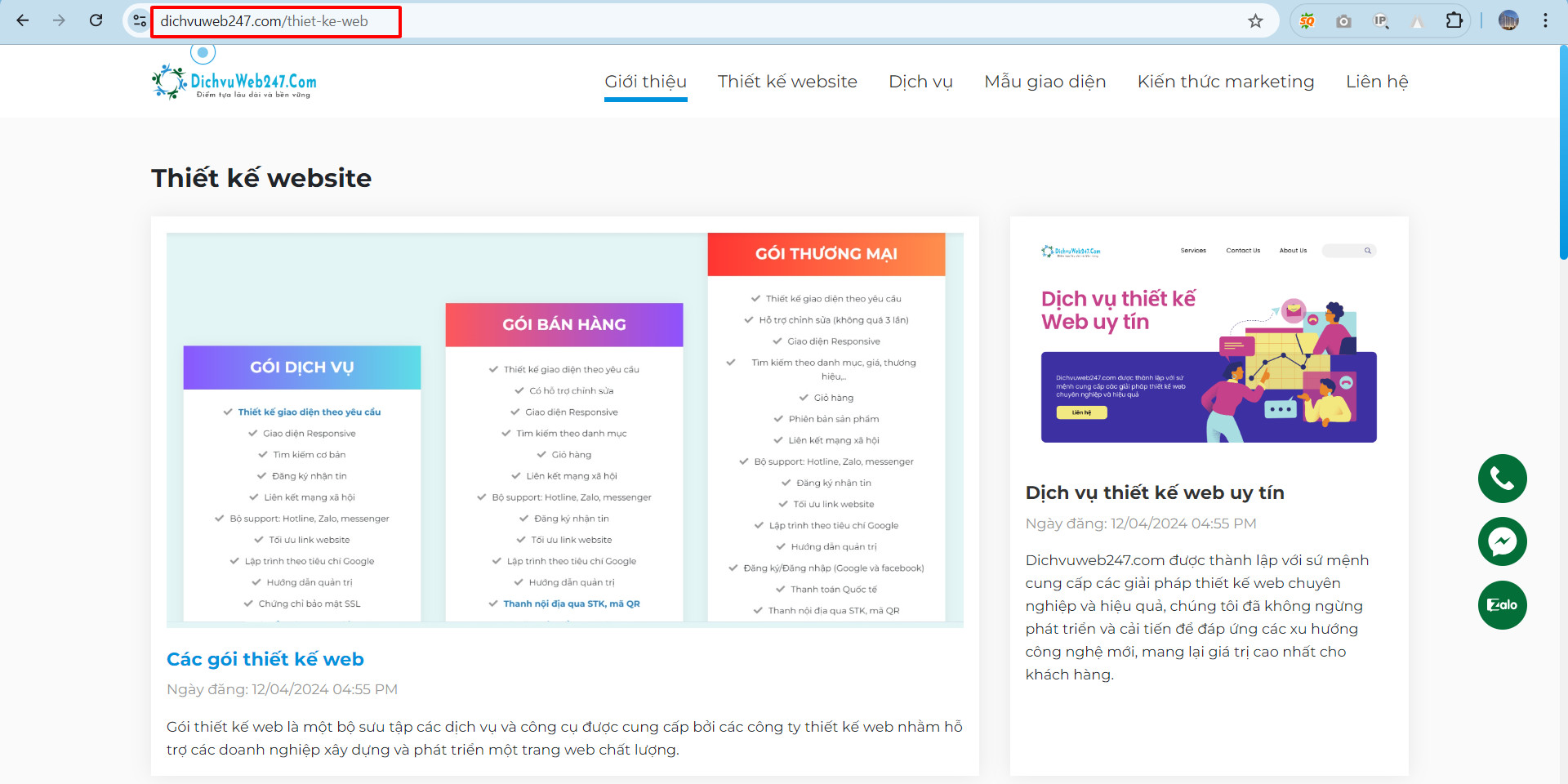 Đặt URL chuẩn SEO