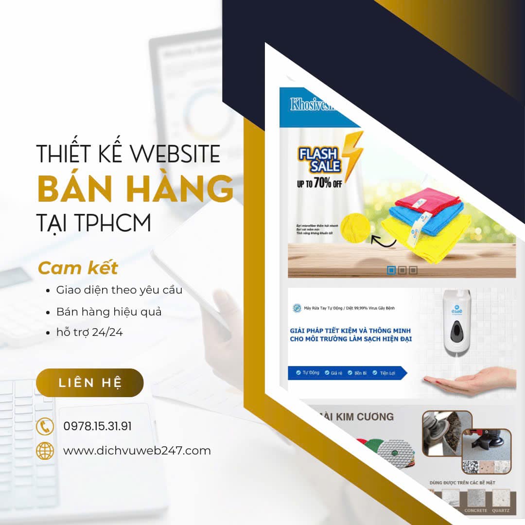 Công ty chuyên cung cấp dịch vụ thiết kế website bán hàng online tại TP.HCM