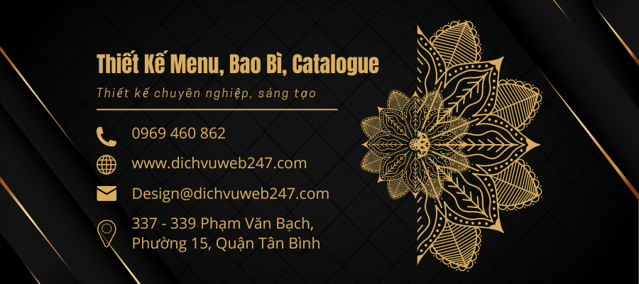 Thiết Kế Menu, Bao Bì, Catalogue, Bảng Giá Sản Phẩm Tại H2 Design