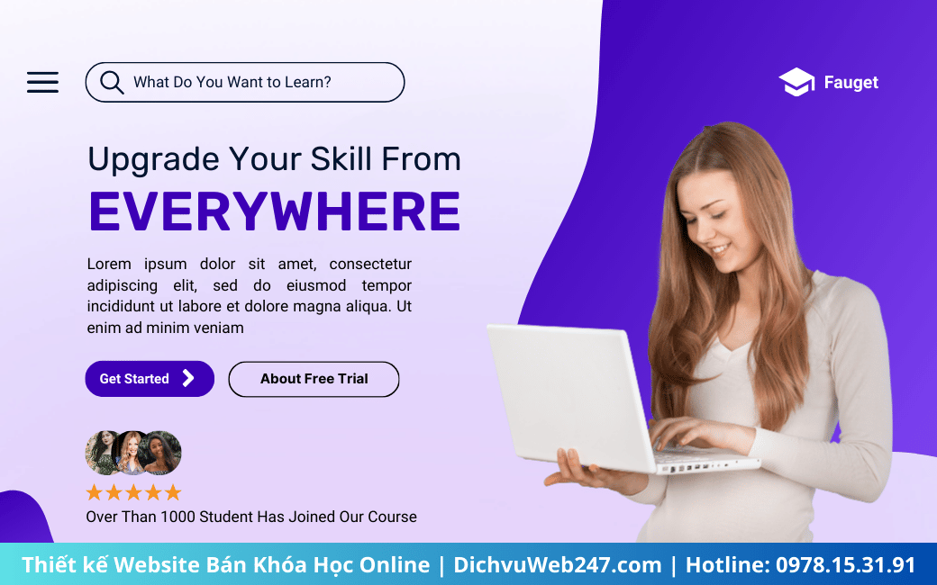 Thiết kế Website Bán Khóa Học Online tại DichvuWeb247.Com tối ưu chi phí vận hành